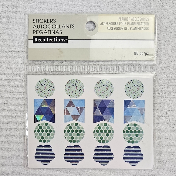 Lot Of Scrapbooking/Planner Accessories - Stickers Epoxy Shapes Button Brads - Picture 9 of 15